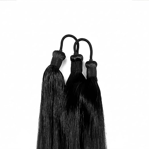 Paranda Choti Synthetic Hair Extension Black 28 Inch for Women | Long Braided Hair Extension for Traditional & Daily Use | Shopvora - Image 4