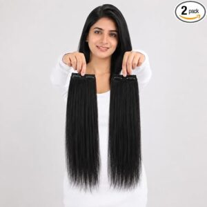 2 CLIP IN HAIR EXTENSIONS